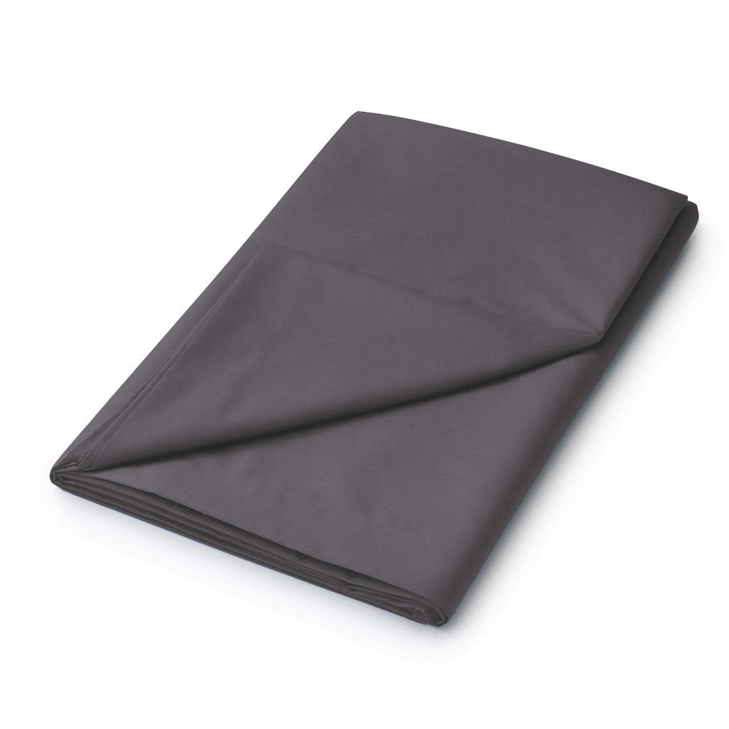 Helena Springfield, 50/50 Plain Dye Percale Kingsize Flat Sheet, Charcoal