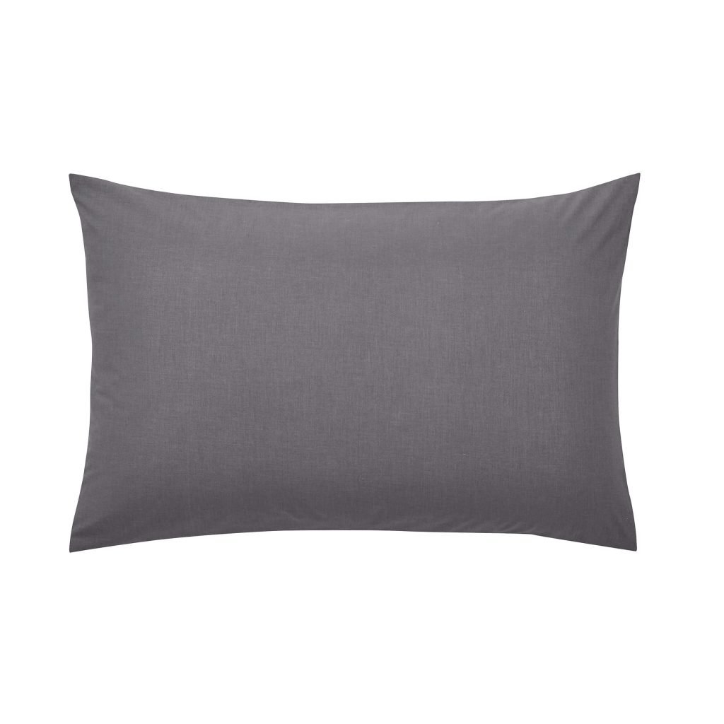 Helena Springfield, 50/50 Percale Standard Pillowcase, Charcoal