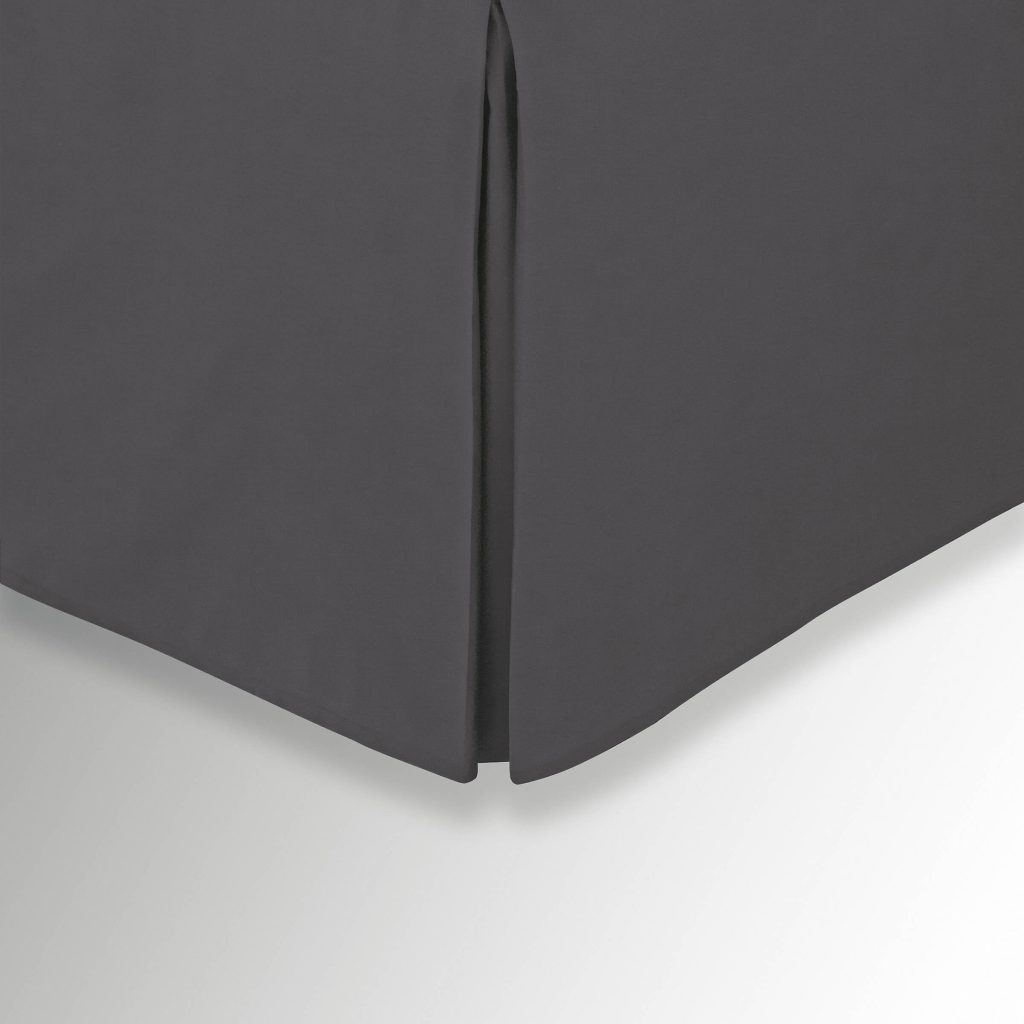 Helena Springfield, 50/50 Plain Dye Percale Double Valance, Charcoal