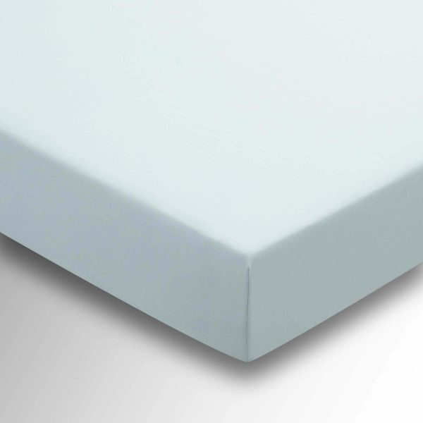 Helena Springfield Percale Super Kingsize 36cm Deep Fitted Sheet Duck Egg | Bed Sava