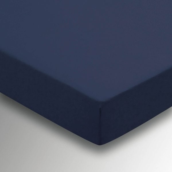 Helena Springfield 5050 Percale Kingsize Fitted Sheet Navy | Bed Sava