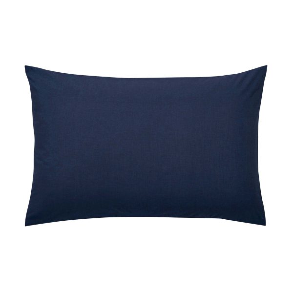 Helena Springfield 5050 Percale Standard Pillowcase Navy | Bed Sava