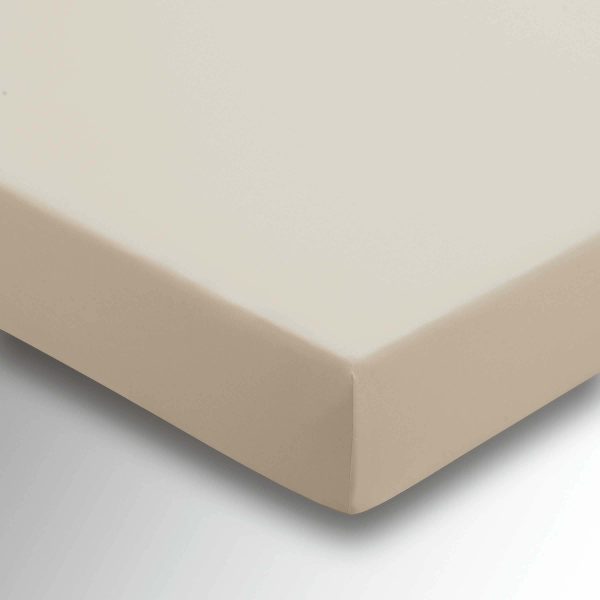 Helena Springfield Percale Single 36cm Deep Fitted Sheet Stone | Bed Sava