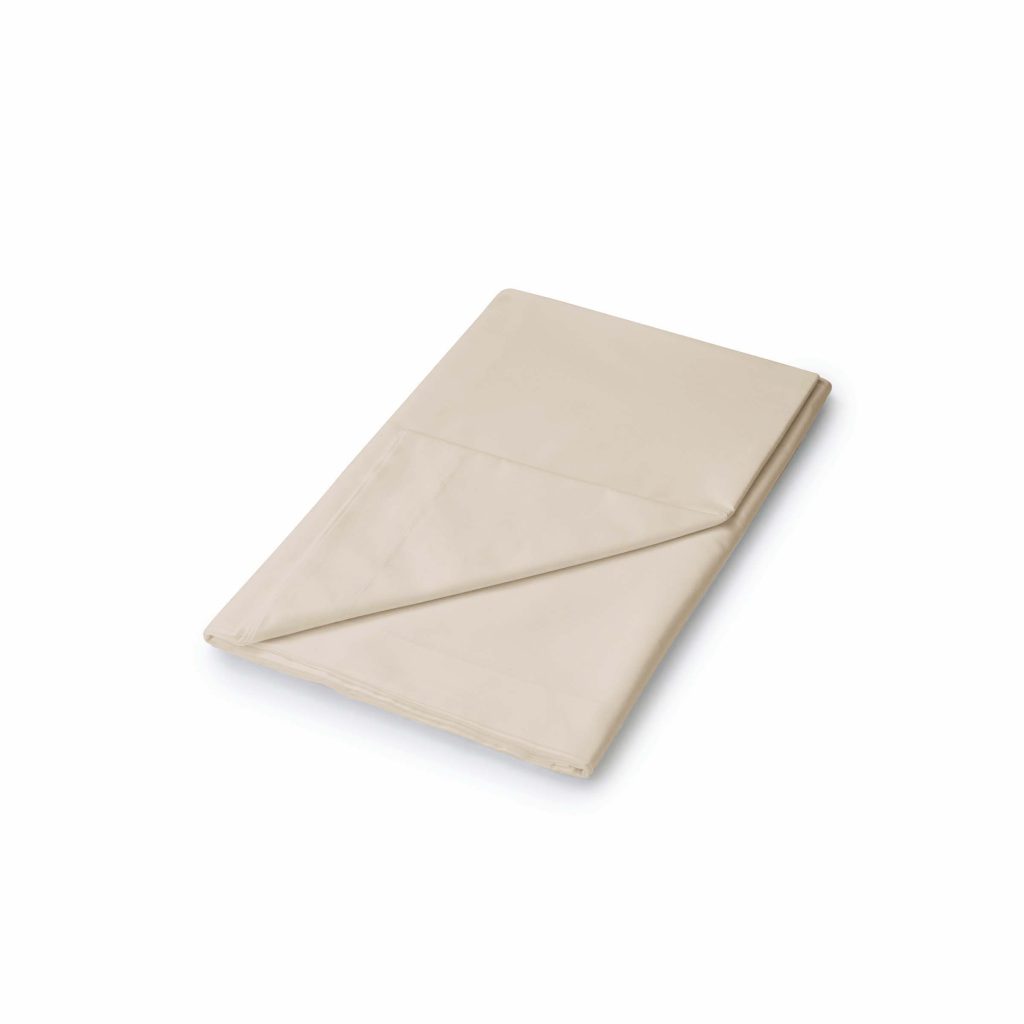 Helena Springfield Plain Dye Percale Single Flat Sheet, Stone