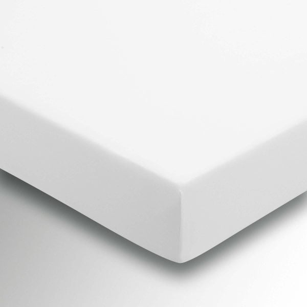 Helena Springfield 5050 Percale Single Fitted Sheet White | Bed Sava