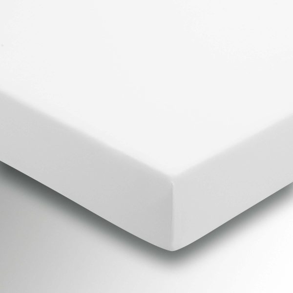 Helena Springfield 5050 Percale Kingsize Fitted Sheet White | Bed Sava