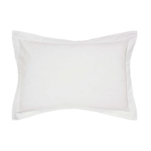 Helena Springfield Plain Dye 5050 Percale Oxford Pillowcase White | Bed Sava