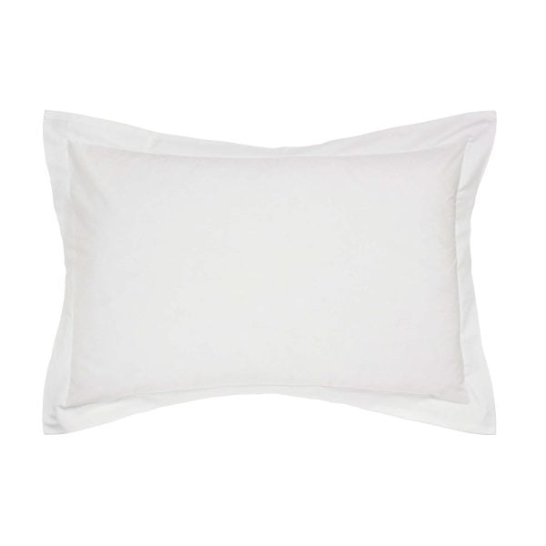 Helena Springfield Plain Dye 5050 Percale Oxford Pillowcase White | Bed Sava