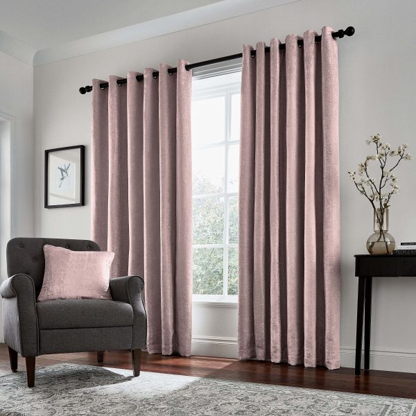 Helena Springfield Roma Lined Curtains 90 x 72 Rose | Bed Sava
