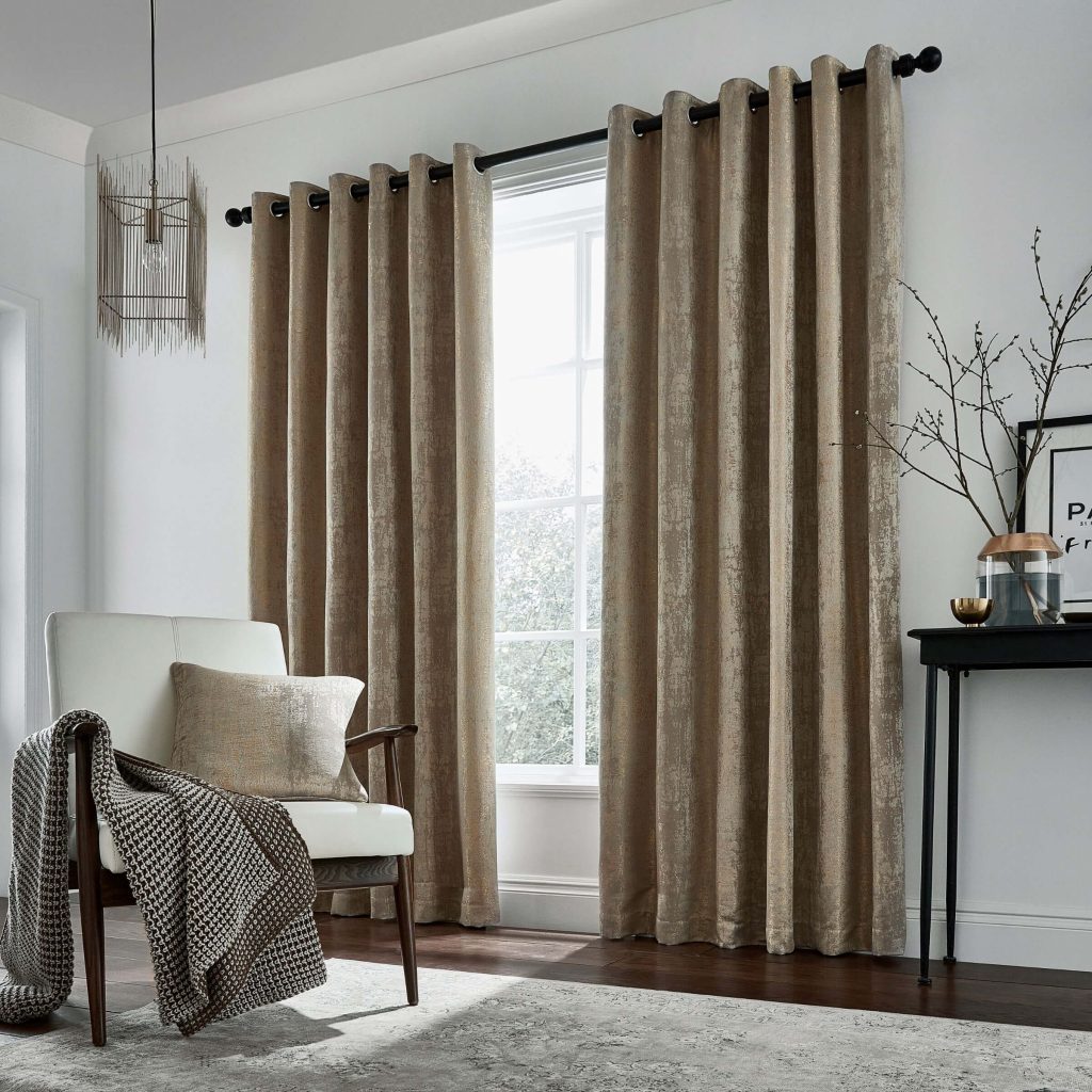 Helena Springfield Roma Lined Curtains 66" x 72", Truffle