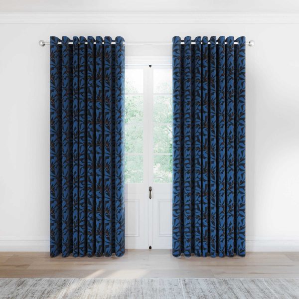 Helena Springfield Simply Scandi Leni Lined Curtains 90 x 90 Blue | Bed Sava