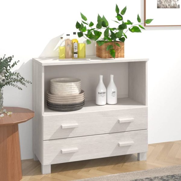 Hull Wooden Chest Of 2 Drawers With 1 Shelf In White | Bed Sava