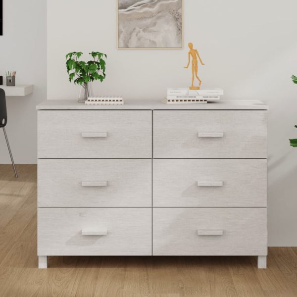 Hull Wooden Chest Of 6 Drawers In White | Bed Sava