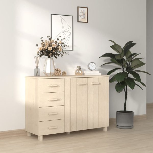Hull Wooden Sideboard With 2 Doors 4 Drawers In Brown | Bed Sava