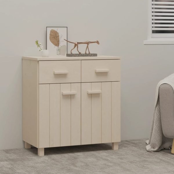 Hull Wooden Sideboard With 2 Doors 2 Drawers In Brown | Bed Sava