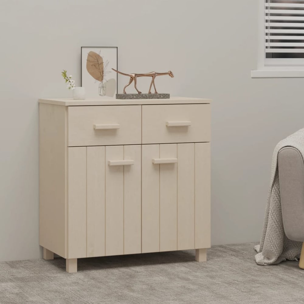 Hull Wooden Sideboard With 2 Doors 2 Drawers In Brown