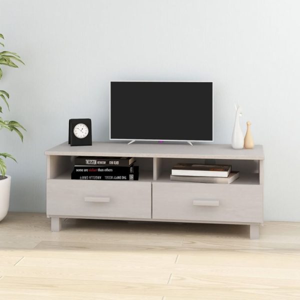Hull Wooden TV Stand With 2 Drawers In White | Bed Sava