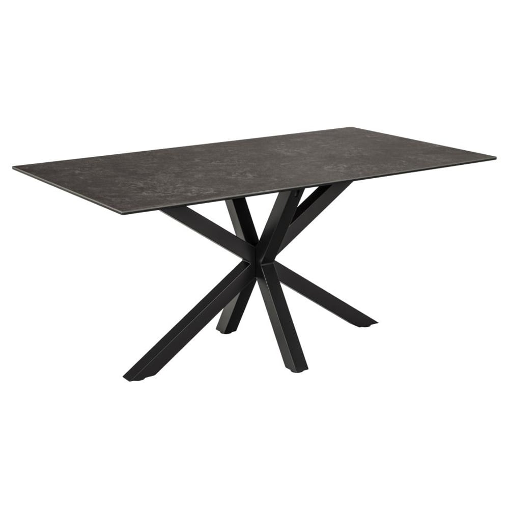 Hyeres Medium Ceramic Dining Table In Black Fairbanks