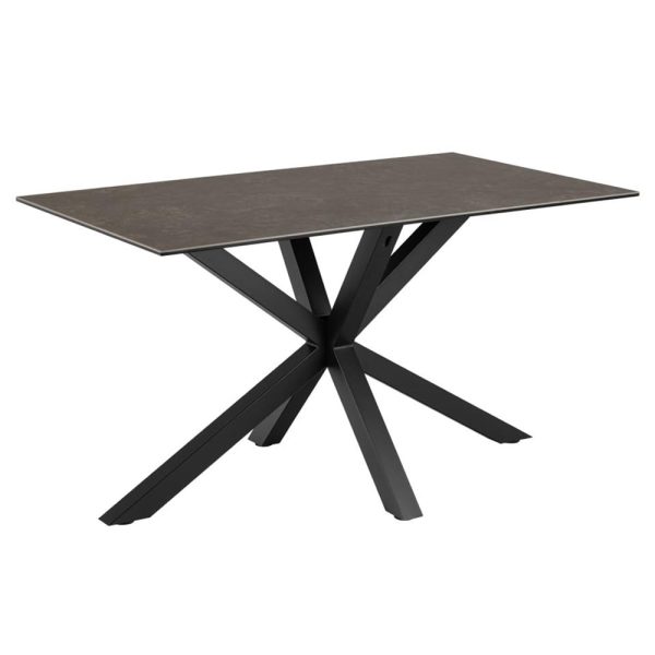 Hyeres Small Ceramic Dining Table In Black Fairbanks | Bed Sava