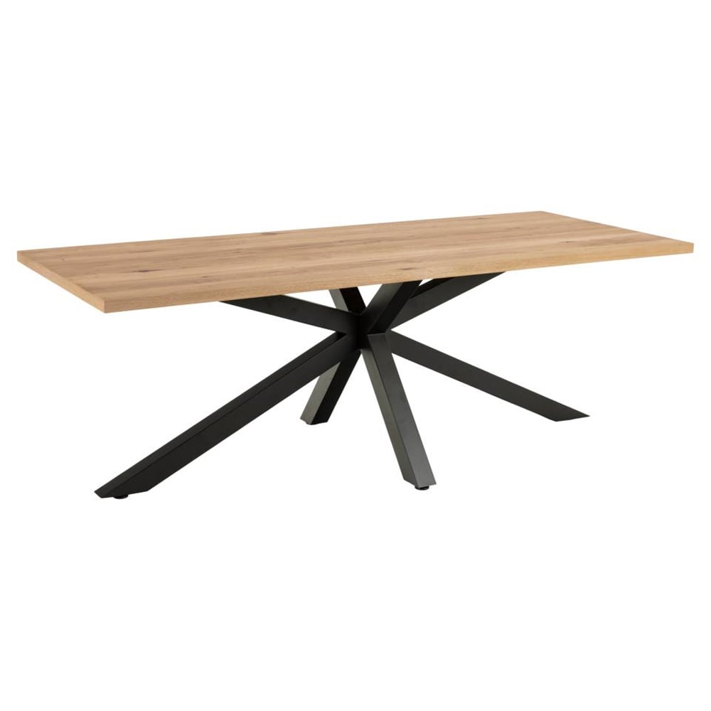 Hyeres Wooden Rectangular Dining Table In Wild Oak