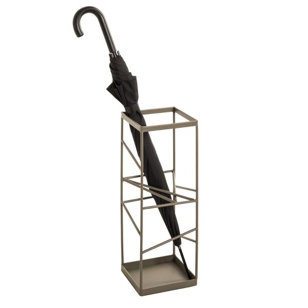 Immokalee Metal Umbrella Stand In Green | Bed Sava