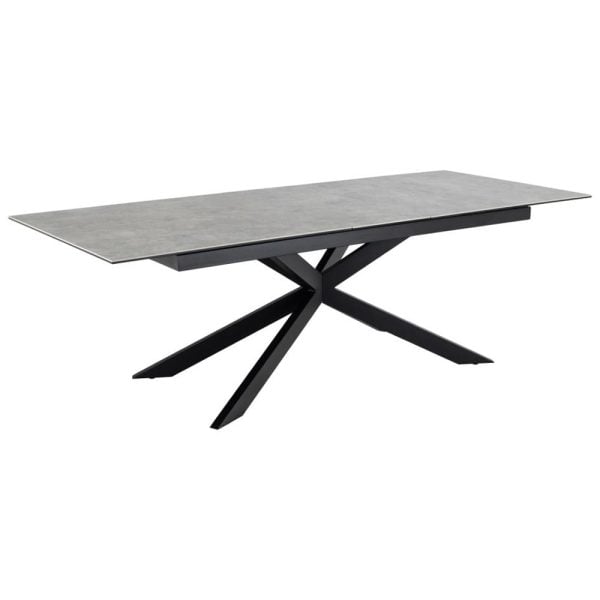 Imperia Large Ceramic Extending Dining Table In Grey Anista | Bed Sava