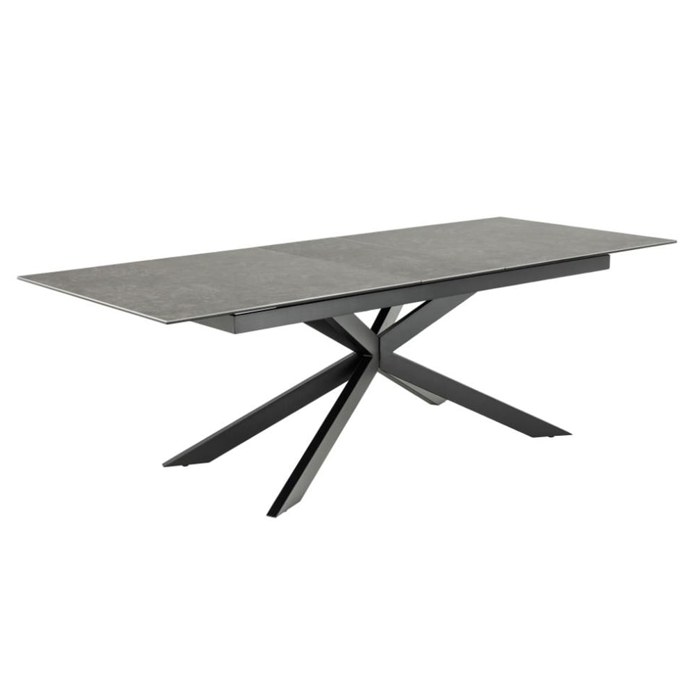 Imperia Large Ceramic Extending Dining Table In Black Fairbanks