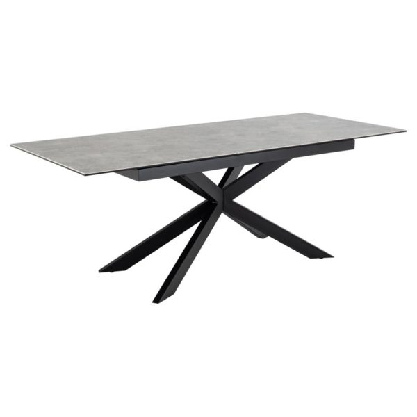 Imperia Small Ceramic Extending Dining Table In Grey Anista | Bed Sava
