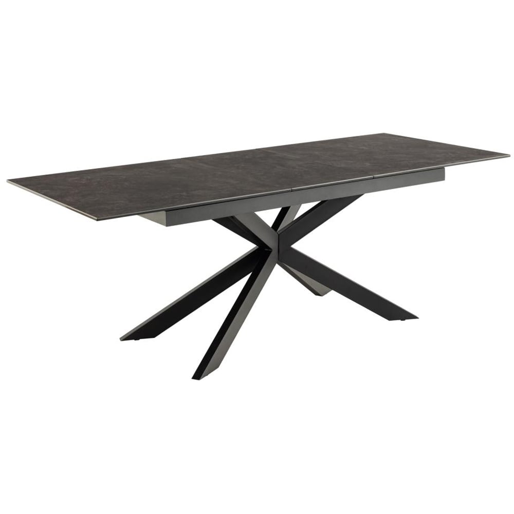 Imperia Small Ceramic Extending Dining Table In Black Fairbanks