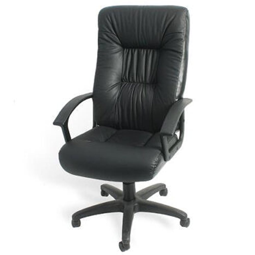 Indianola Leather Home And Office Chair In Black