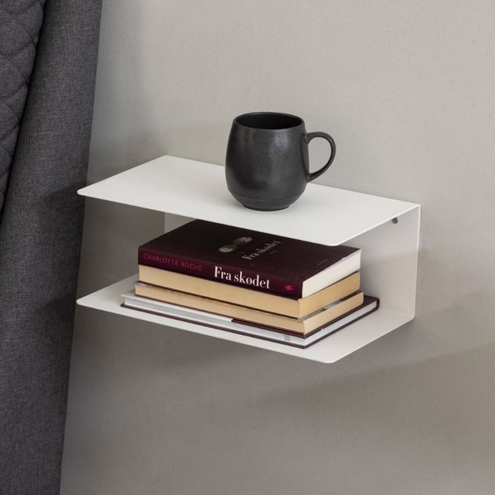 Indio Metal Wall Shelf In White