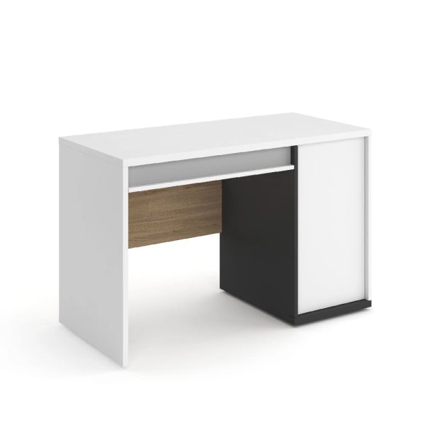 Indio Wooden Laptop Desk In Matt White | Bed Sava