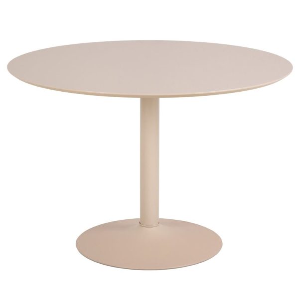 Ionia Wooden Round Dining Table In Beige | Bed Sava