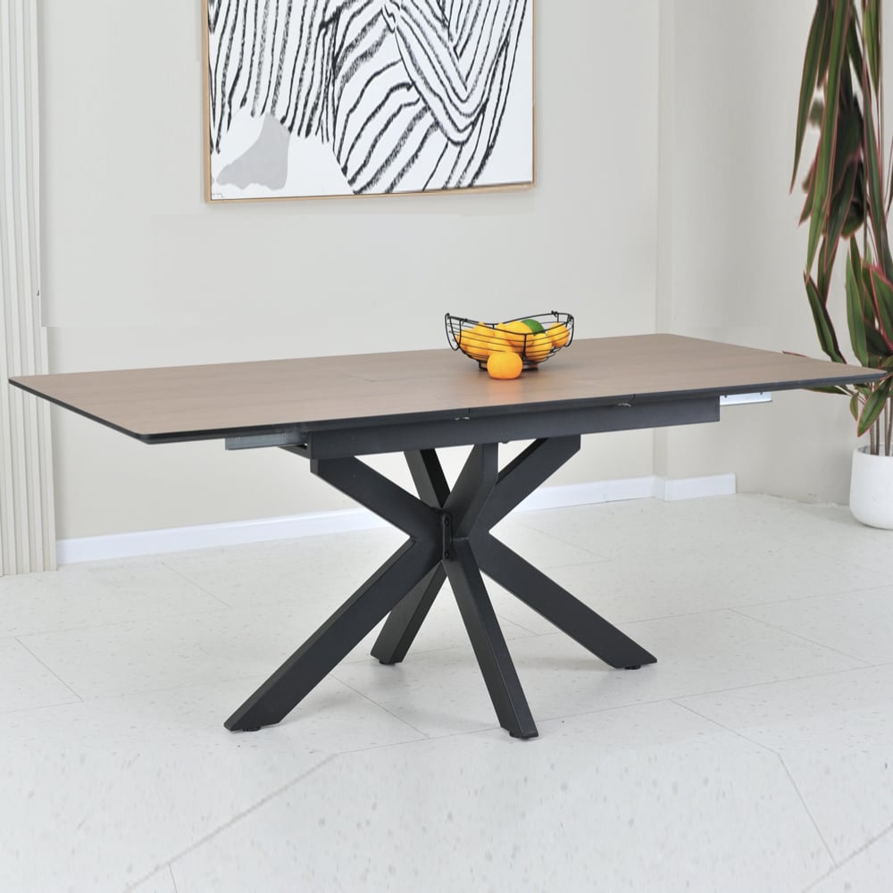 Irmo Large Wooden Extending Dining Table In Ashen Oak