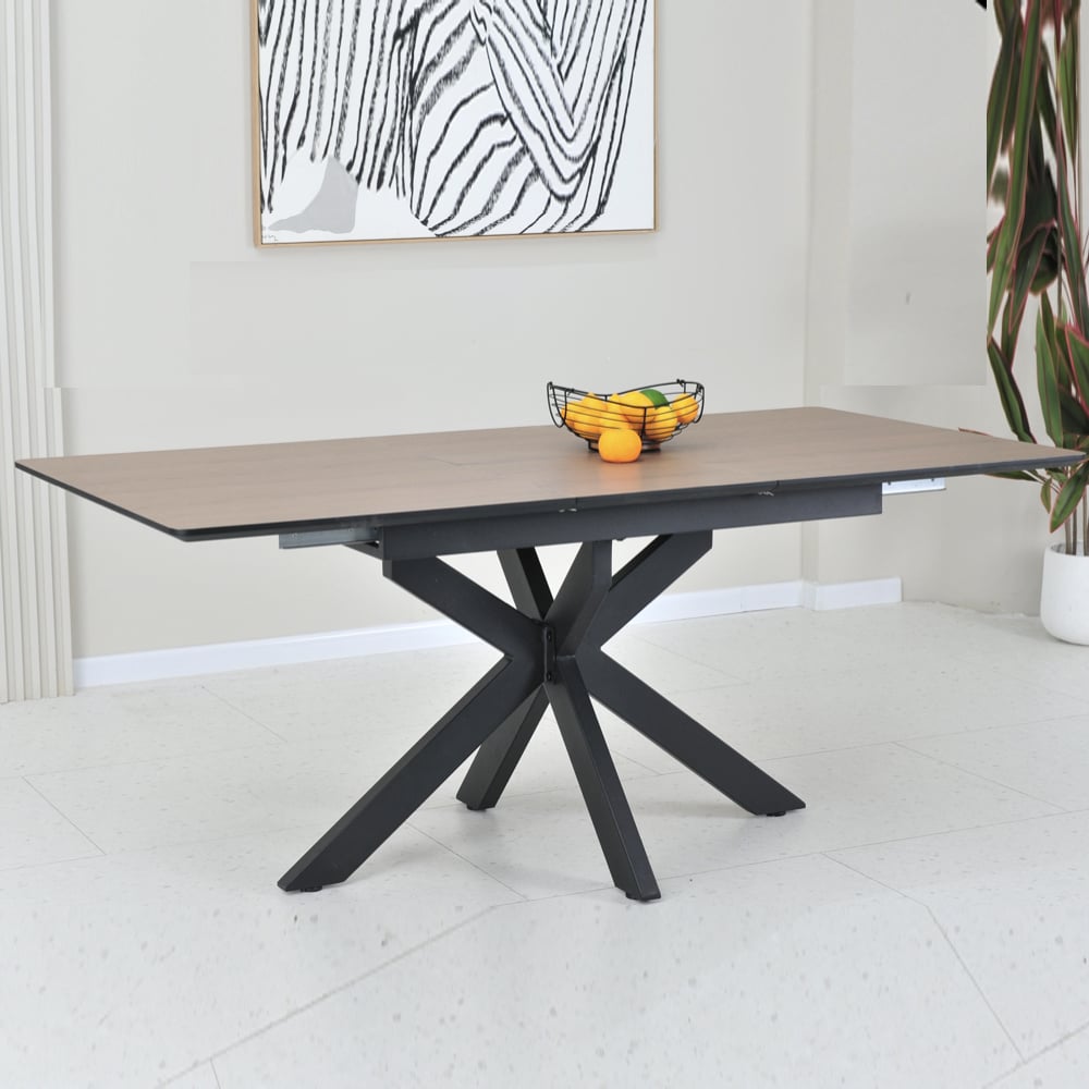 Irmo Small Wooden Extending Dining Table In Ashen Oak