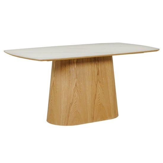 Irwin Ceramic Top Wooden Dining Table 1600mm In Sand