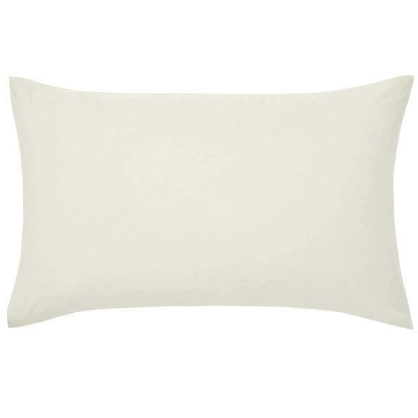 1951 5050 Percale Standard Pillowcase Ivory | Bed Sava