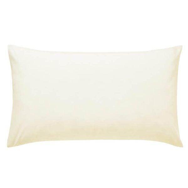 Helena Springfield 5050 Percale Standard Pillowcase Ivory | Bed Sava