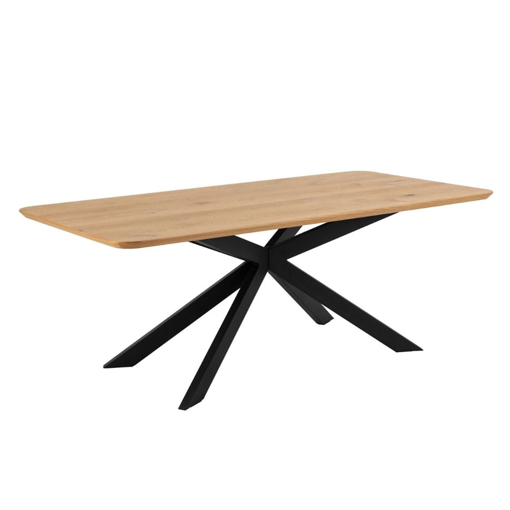 Ivoryton Wooden Rectangular Dining Table In Matt Oak