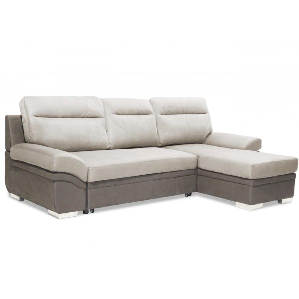 Jamestown Fabric 2 Seater Sofa Bed In Light And Dark Grey | Bed Sava