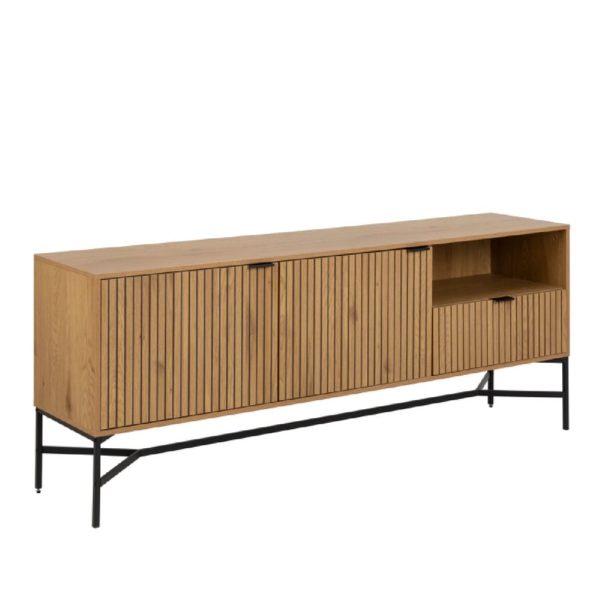 Jasper Wooden Sideboard With 2 Doors 1 Drawer In Oak | Bed Sava