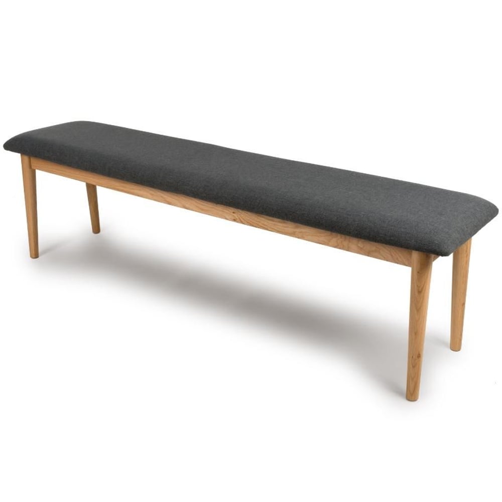 Javion 160cm Wooden Dining Bench In Natural Oak