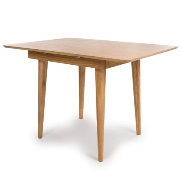 Javion Wooden Extending Dining Table In Natural Oak | Bed Sava