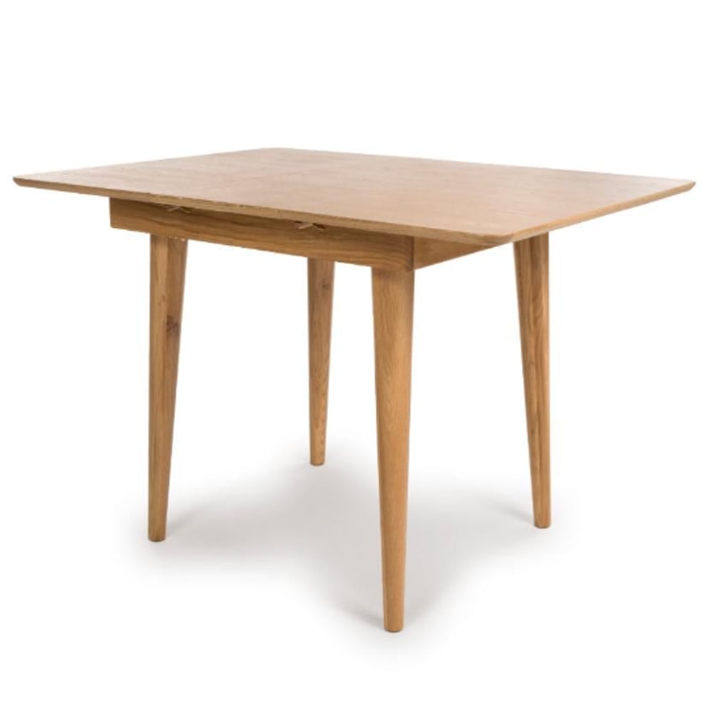 Javion Wooden Extending Dining Table In Natural Oak