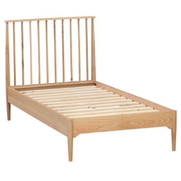 Javion Wooden Single Bed In Natural Oak | Bed Sava