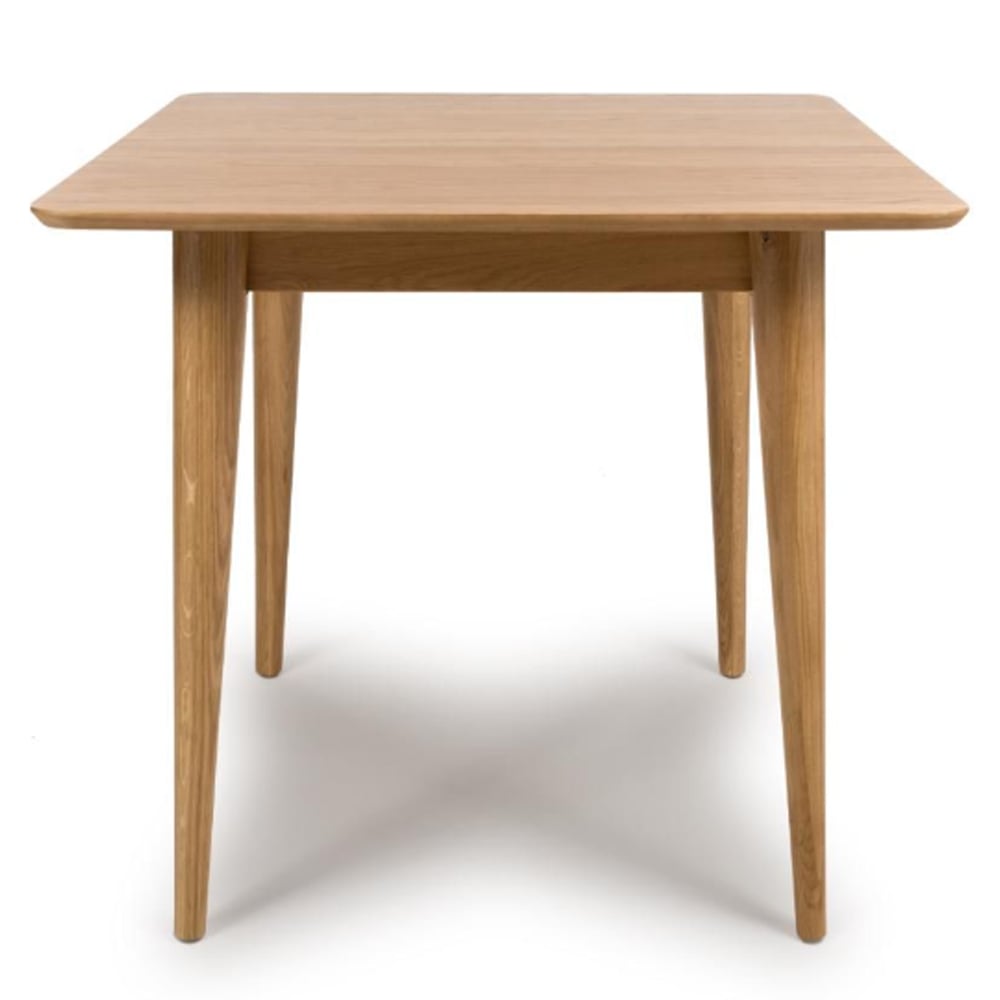 Javion Wooden Square Dining Table In Natural Oak