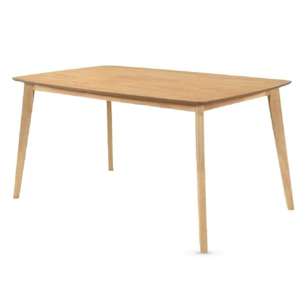 Jerome Large Wooden Rectangular Dining Table In Oak | Bed Sava