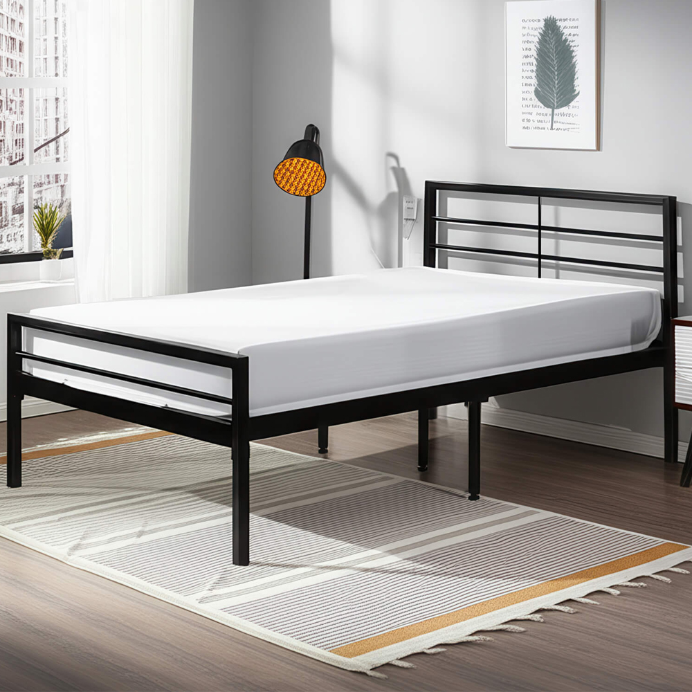 Jerome Metal Single Bed In Black