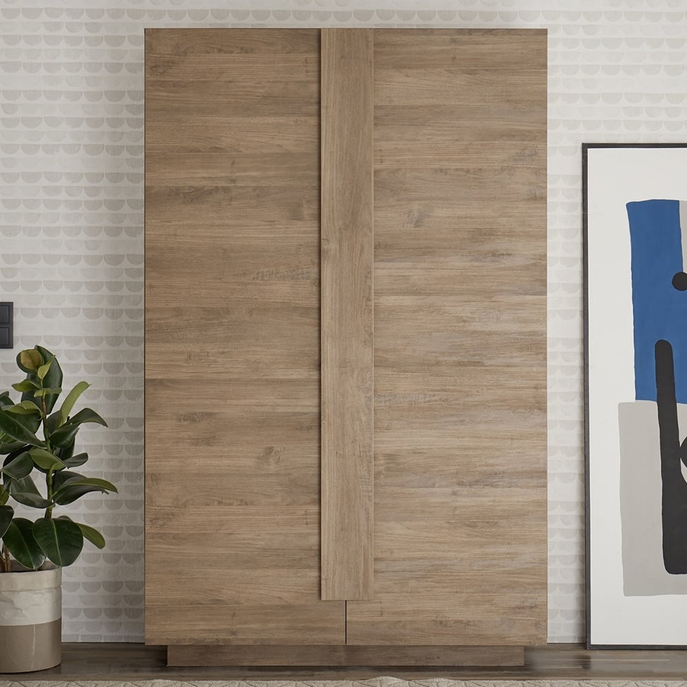 Jining Wooden Bookcase With 2 Doors In Mercure