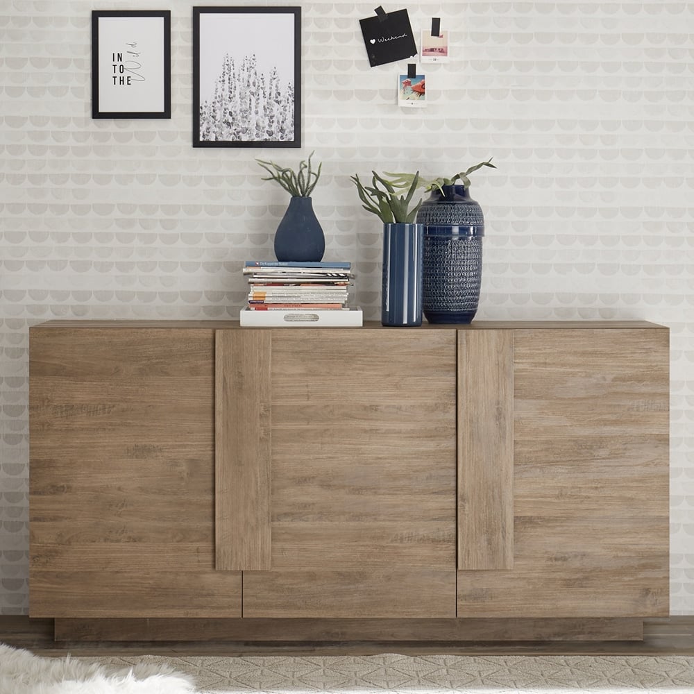 Jining Wooden Sideboard With 3 Doors In Mercure
